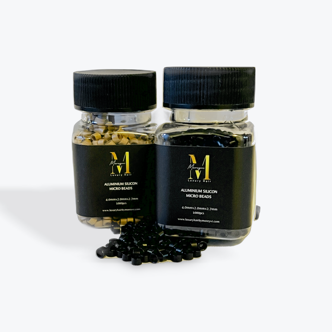 Silicone Lined Colored Beads